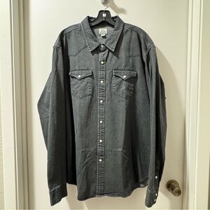 Midweight denim western shirt